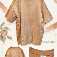 【田んぼの泥で染められる】米を育てる土が服を染める。滋賀で染めた柿渋染めTシャツ｜一枚ごとの風合いと色の変化を楽しむ - 4