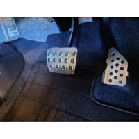 ダイハツ ムーヴ キャンバス DAIHATSU CANBUS Gターボ G 後期(パーキングブレーキなし)専用 アルミペダルセット - 2