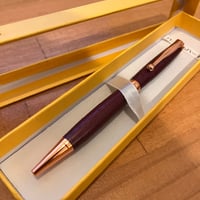 【ロゼセレクト】作家制作・木製ボールペン（パープルハート）