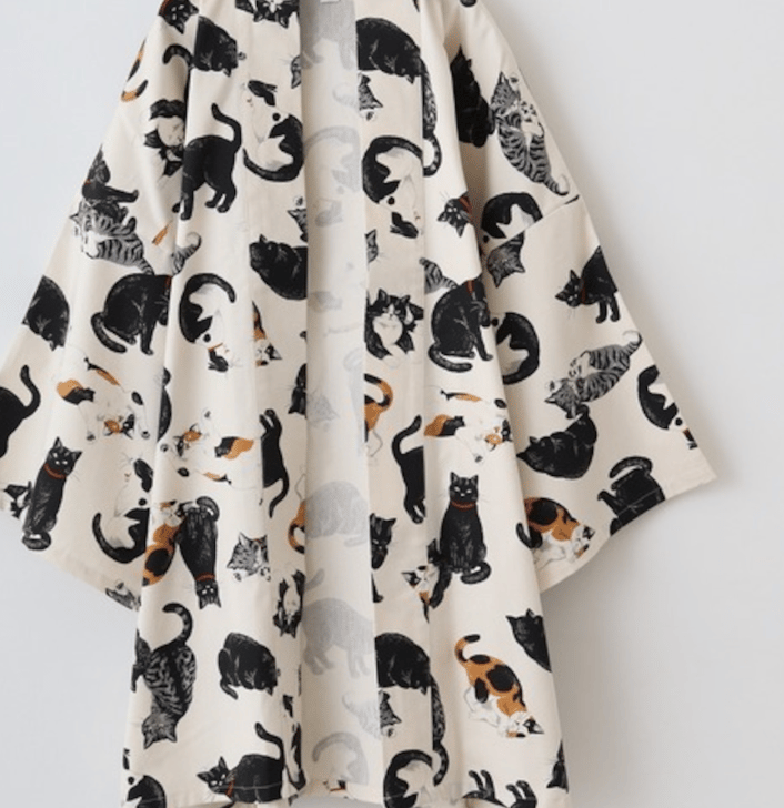 【JPYC決済限定商品】はっぴ ねこねこ　生成り