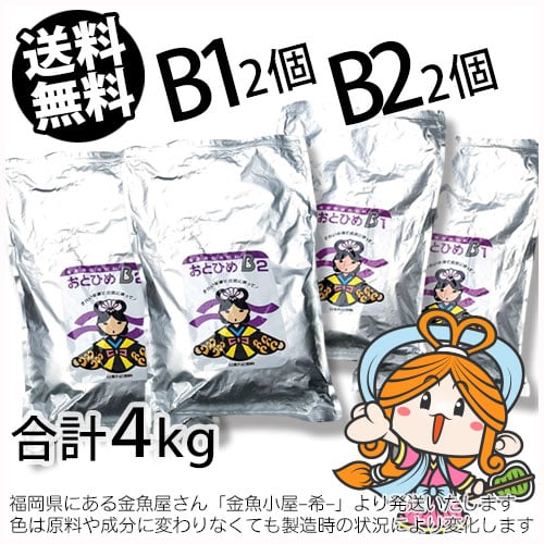 沈降性(沈下性)日清丸紅飼料おとひめB1/B2/C1/C2/S1/S2 選べる4kg(★宅配便★※東北・北海道・沖縄は別途送料800円／金魚小屋-希-福岡／3日)