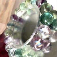 レインボーフローライト　ブレスレット