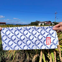 【お米との合わせ買いで送料無料】お米と未来を、ひとつなぎ。手ぬぐい 「稲穂つなぎ」 特岡生地 35×90cm - 2
