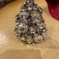 チェコガラスツリー 3D立体型 クリスマスヴィンテージ ラインストーン - 1