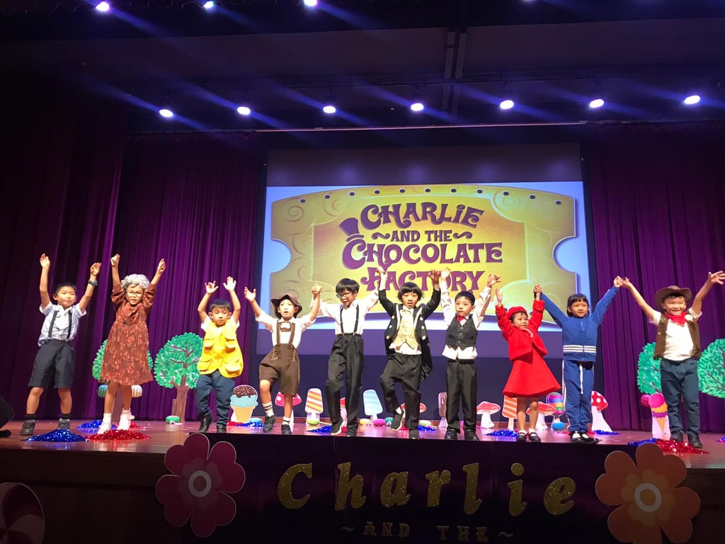 The students showcasing their creative talents with a production of 'Charlie and the Chocolate Factory'