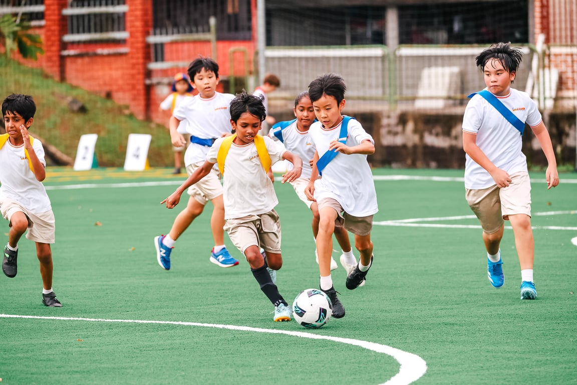 Inaugural football House Finals at the schools brand new football facility.