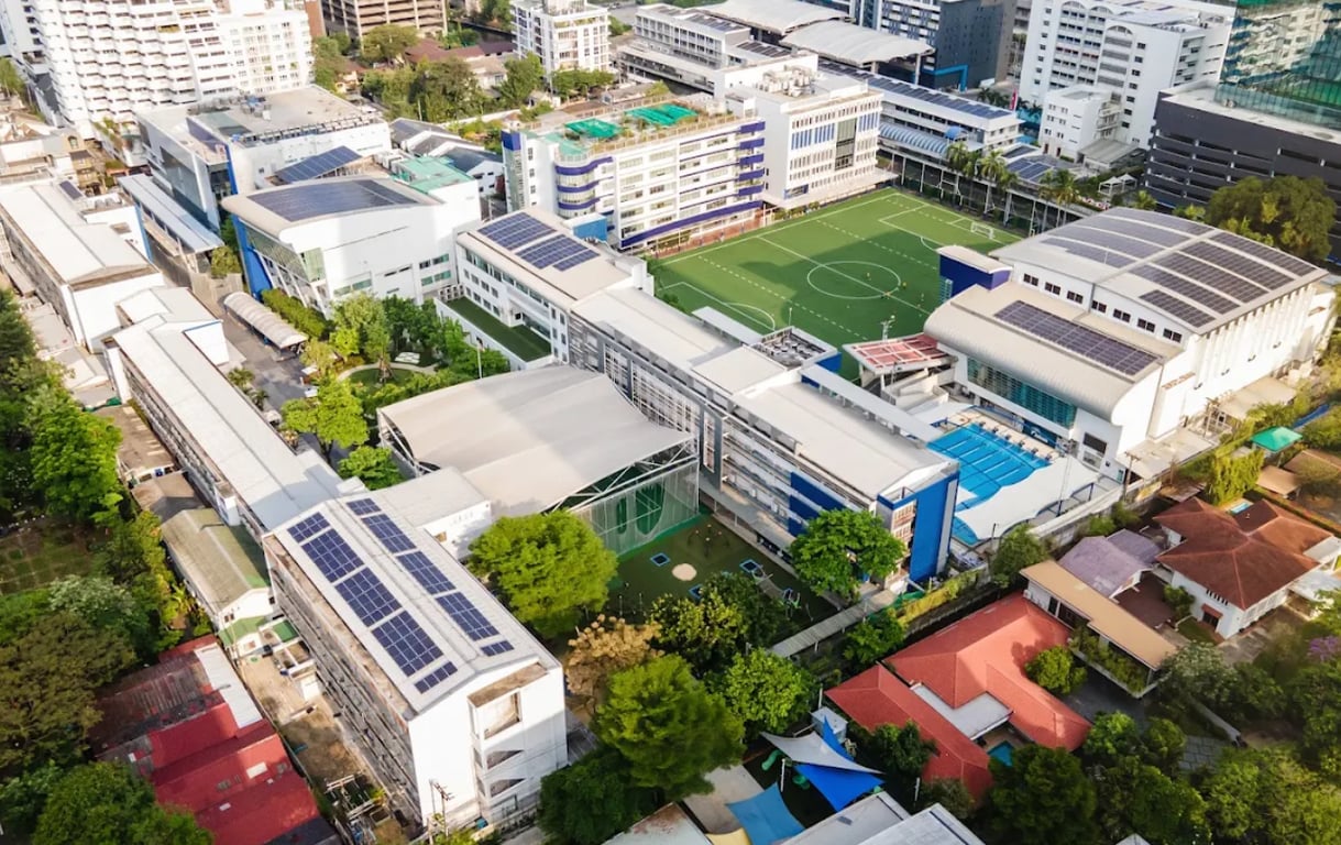 Aerial view of NIST campus.
