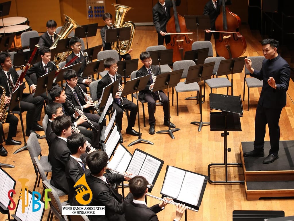 The ACS(I) Symphonic Band participating in the Singapore International Band Festival