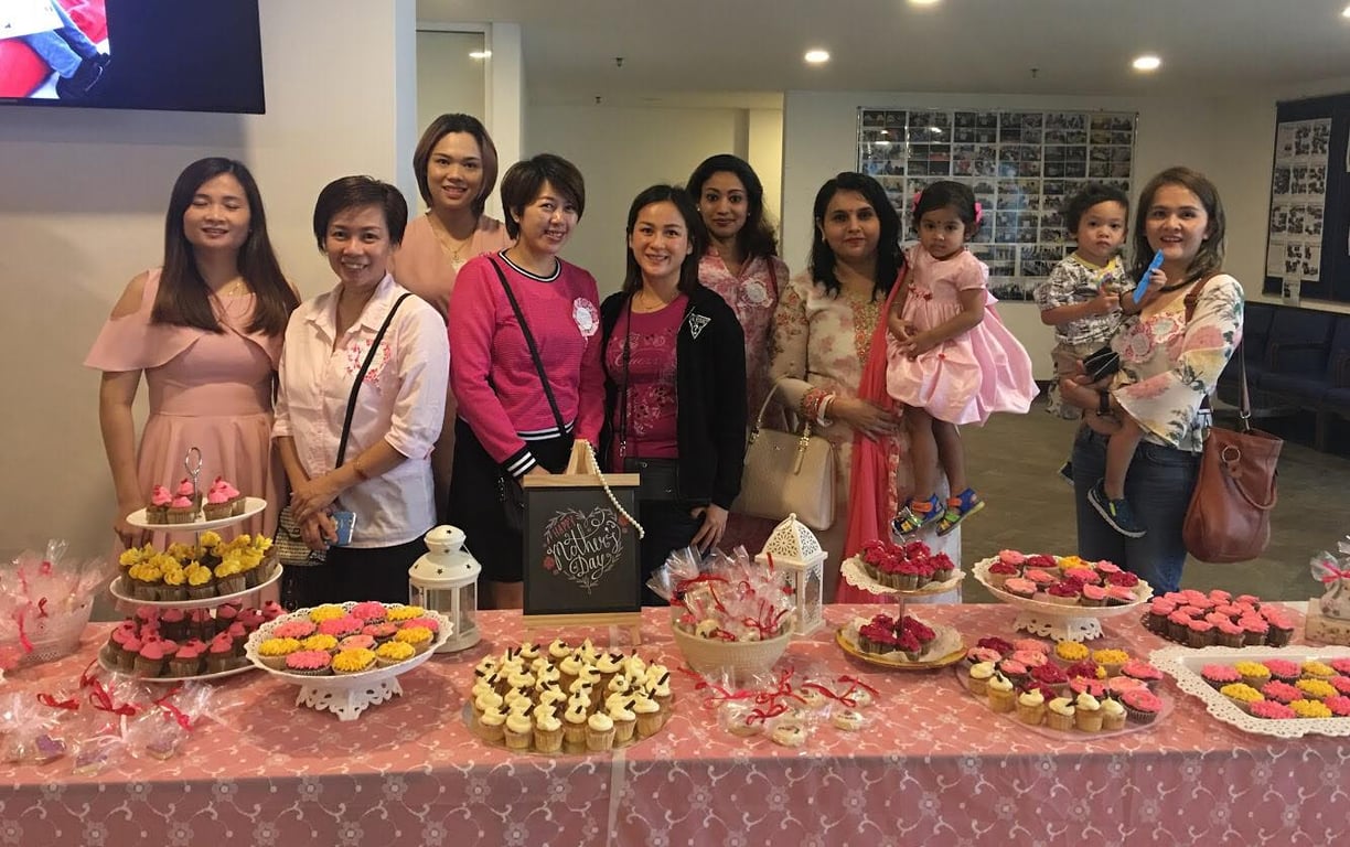 Mothers from Adcote Matrix International School celebrating Mother’s Day together, enjoying a warm community gathering.