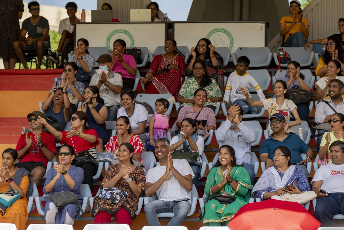 Family and friends enjoying annual sports meet 2023.