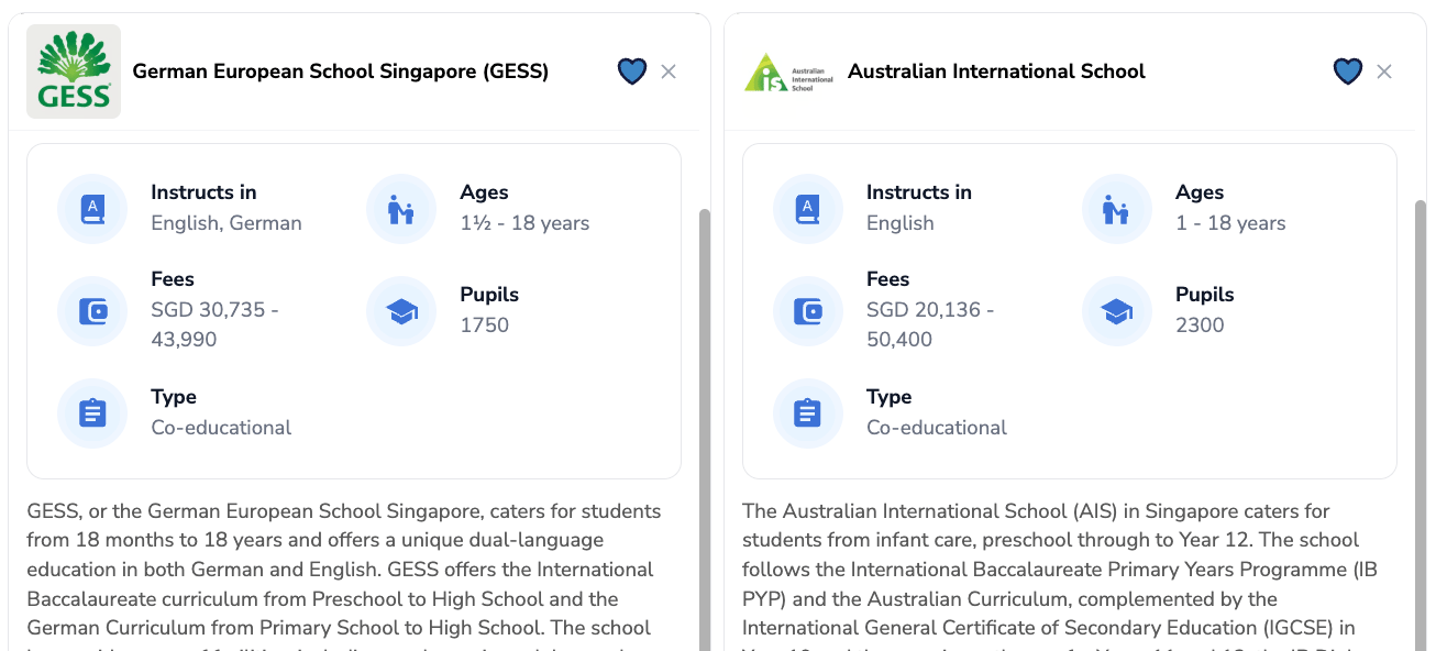 Compare schools