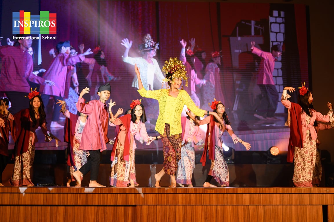 Students put on a dance performance in front of their parents during the Inspiros Musical