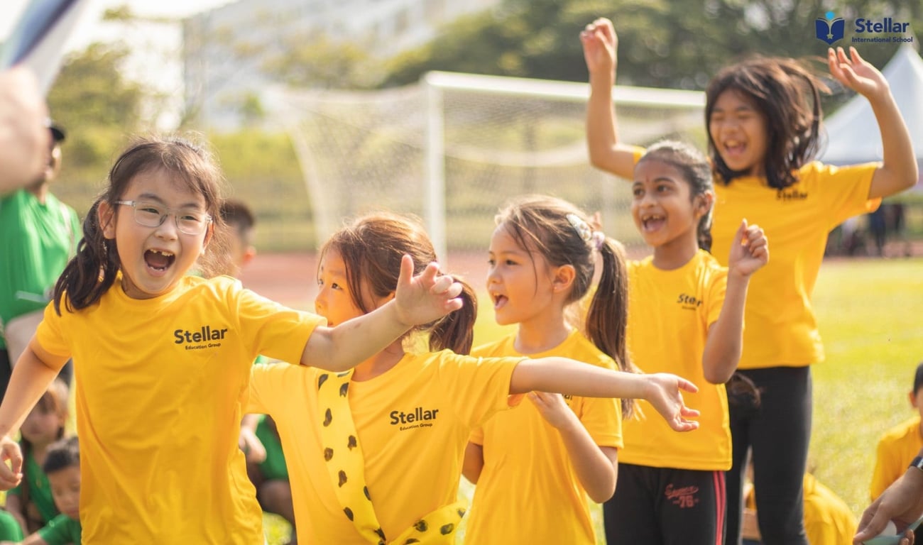 Sports day spirit among the students of Stellar!