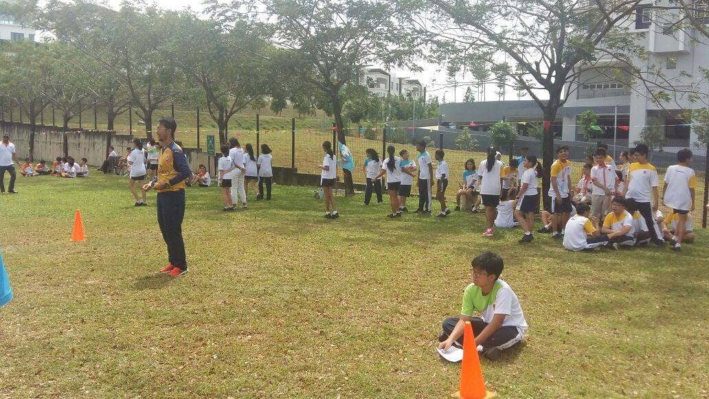 Secondary school students during the House Games, an intra-house sports day organised by the student council.