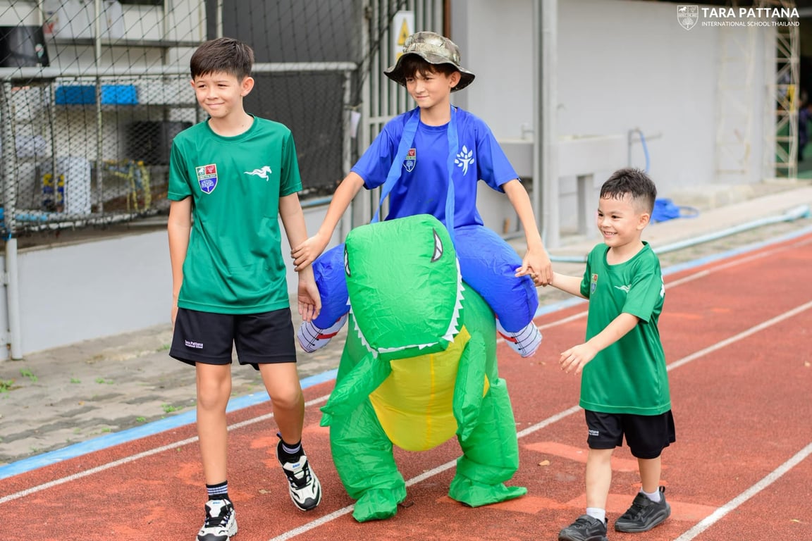 World Book Day parade with students dressed as favourite characters.