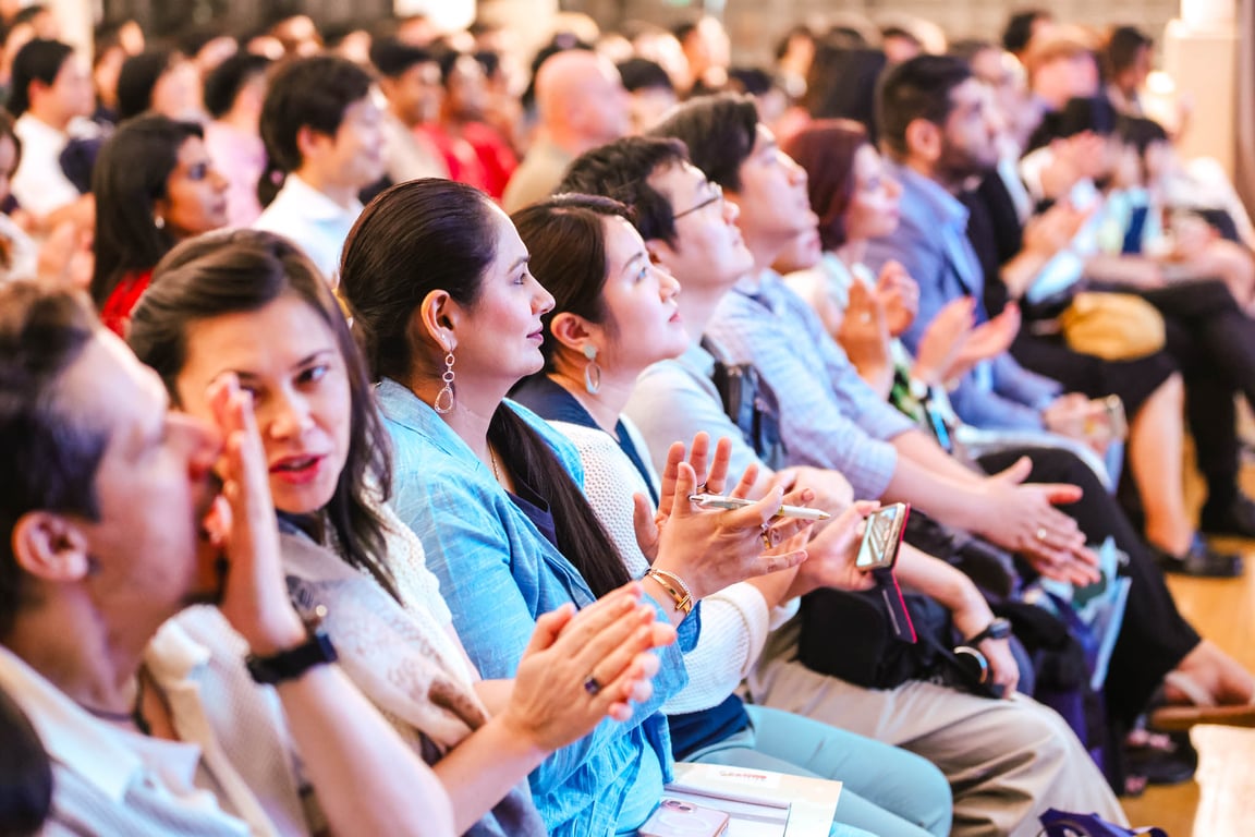 Parents watch performances during the K2 Graduation ceremony