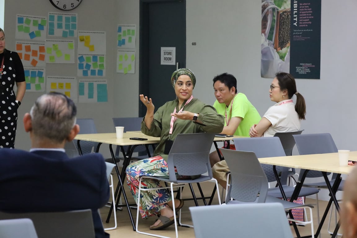 Parents are welcomed to campus for CHM's Coffee Morning session, a chance to discuss the student's education and career pathways.