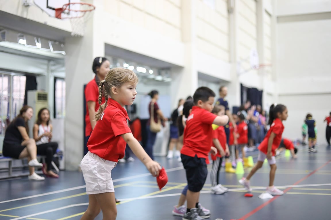 Early Years and Primary students during Sports Day.