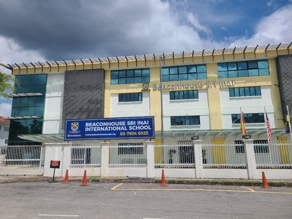 The front entrance to the school.