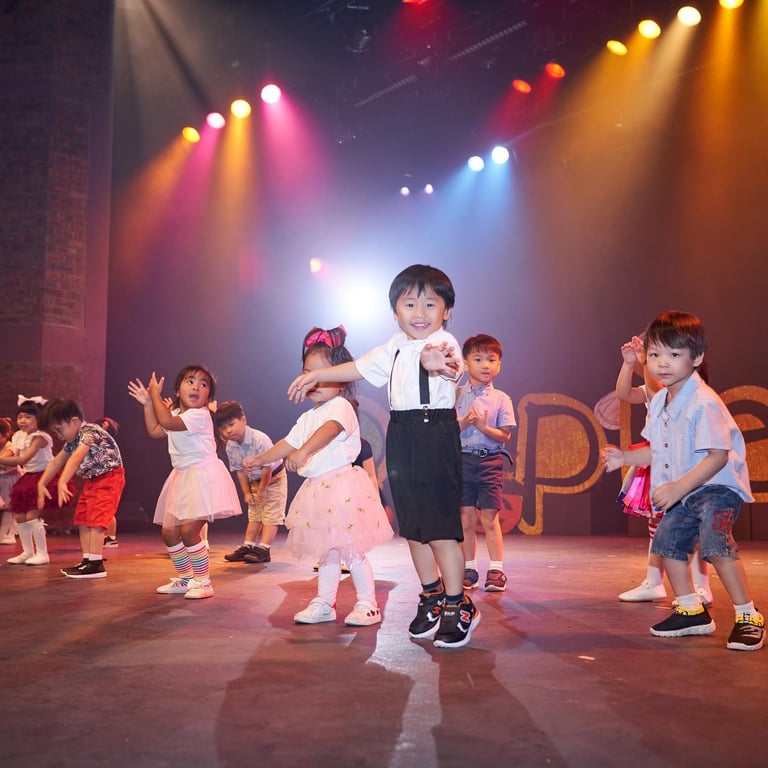 Children performing for a school event.