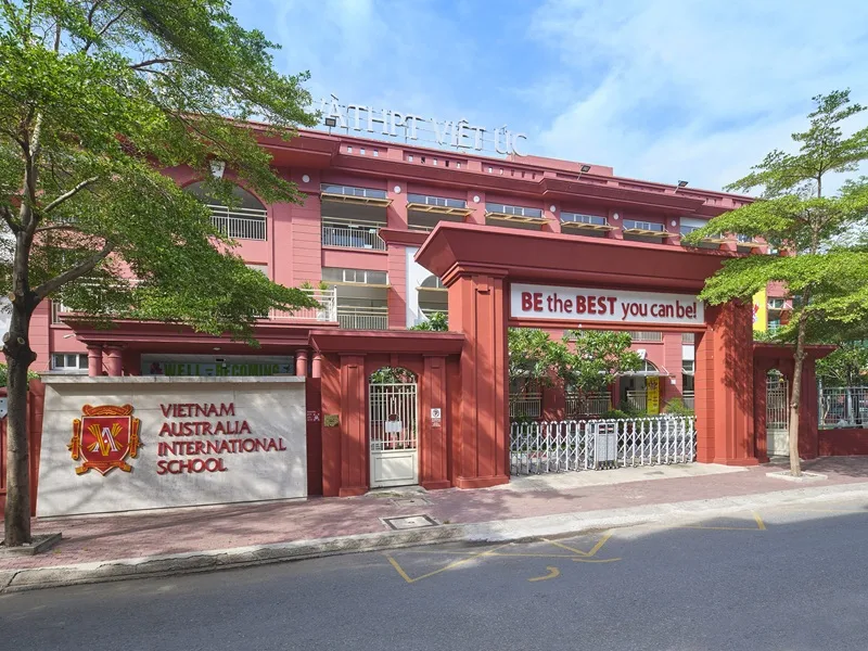 Vietnam Australia International School Sunrise Campus main gate.