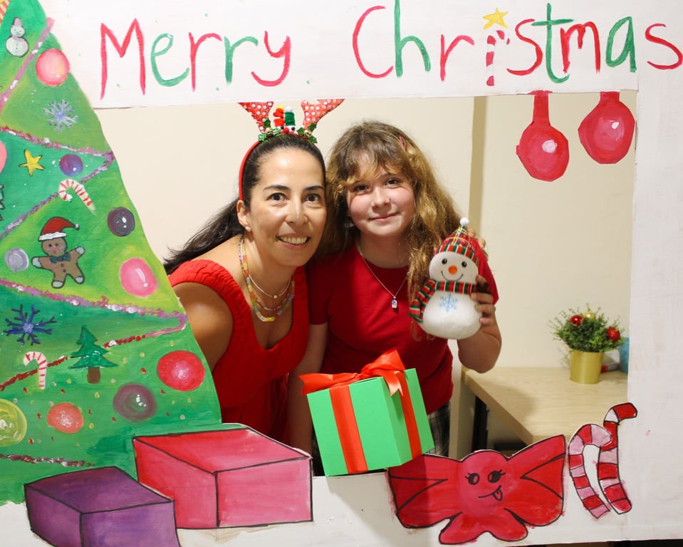 Students, parents and educators embraced the festive spirit during the Christmas Community Event on campus.