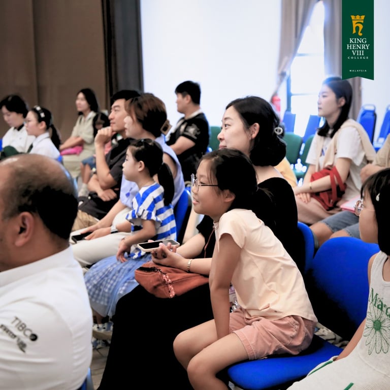 Parents joining students on an exciting Registration Day welcome.