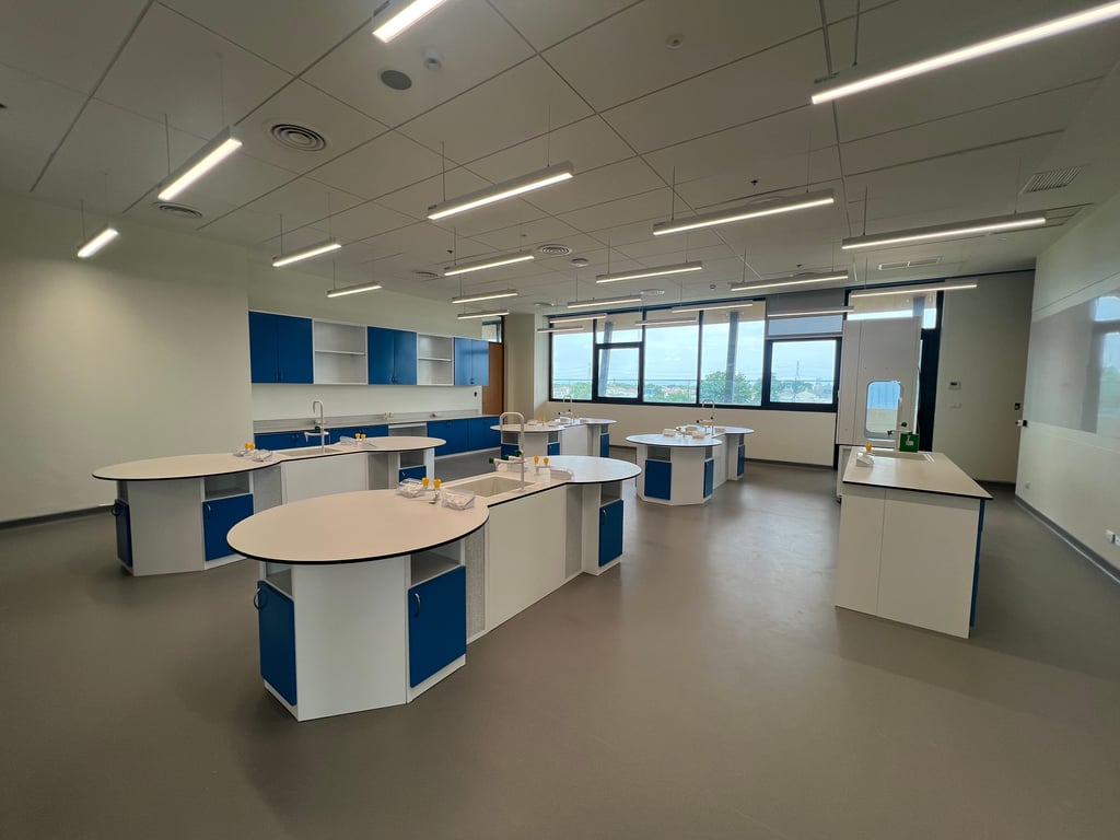 Science Labs are available for students.
