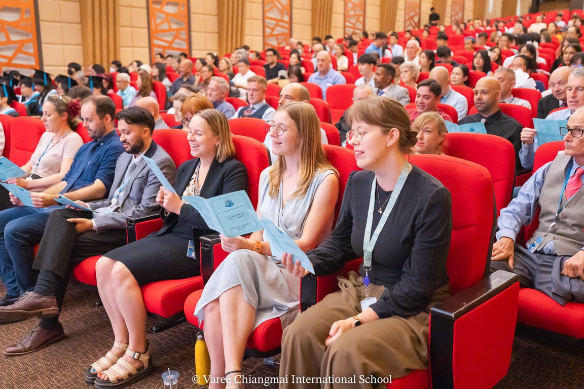 The school community attending Graduation ceremony.