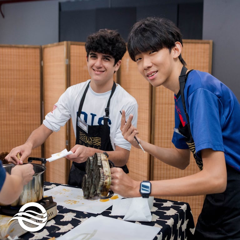 Middle schoolers explored the UN Sustainable Development Goals through hands-on service and learning; these students tackled 'Zero Hunger' by serving at a local soup kitchen.