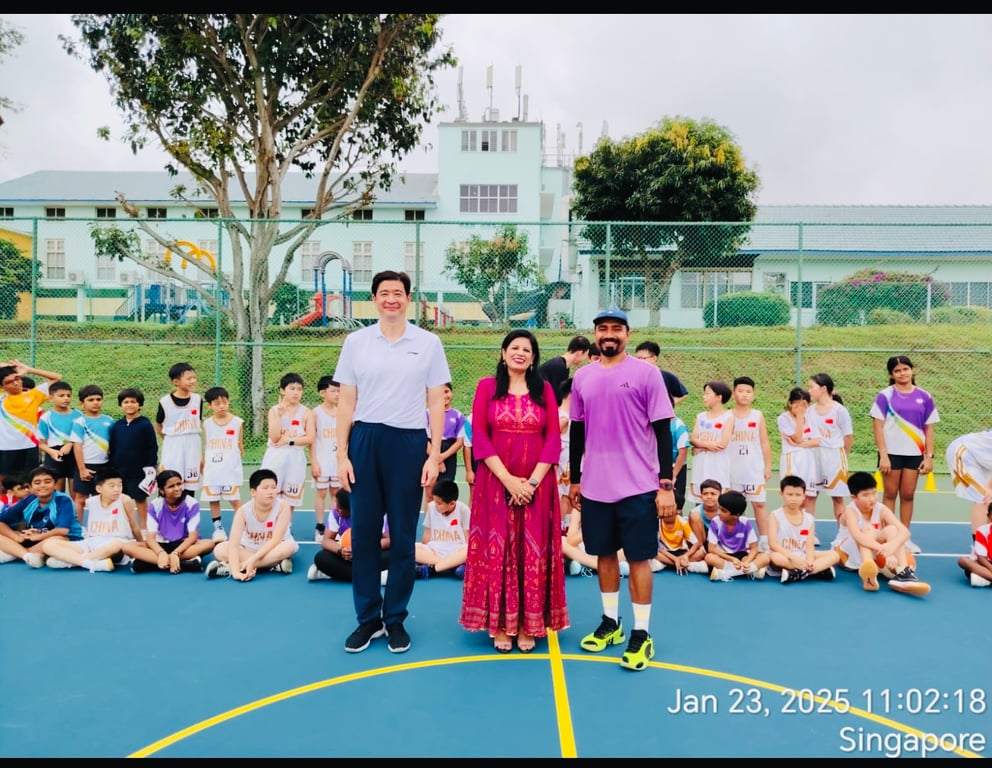 More than 30 students from the Shenzhen Youth Basketball Association(China) came to GIIS East coast campus for a student exchange programme in Basketball.