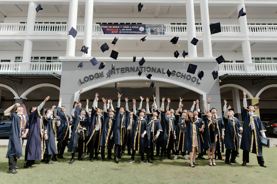 A proud moment as students celebrate their graduation!