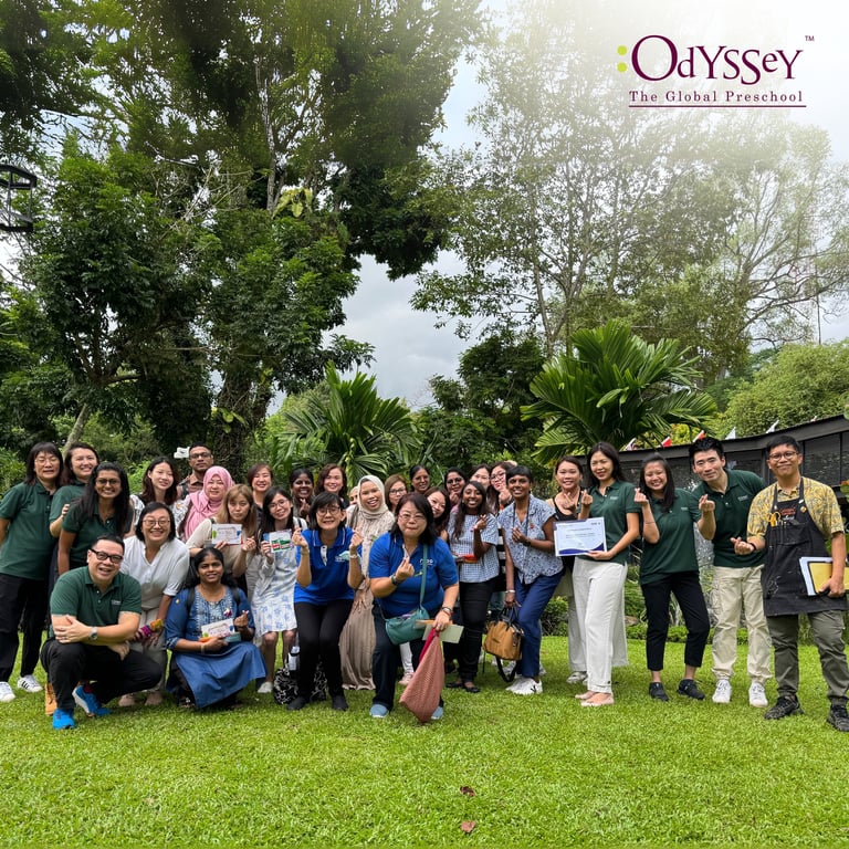 The Odyssey Dempsey community coming together to welcome some delegates.