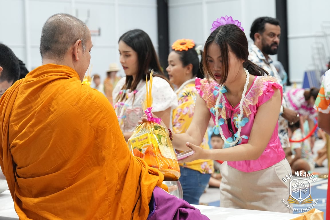 Parents and Staff during the Songkran 2025 celebrations.