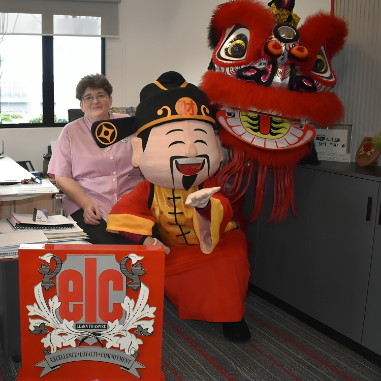 Celebrating Remembrance Week with Lion Dance performance.
