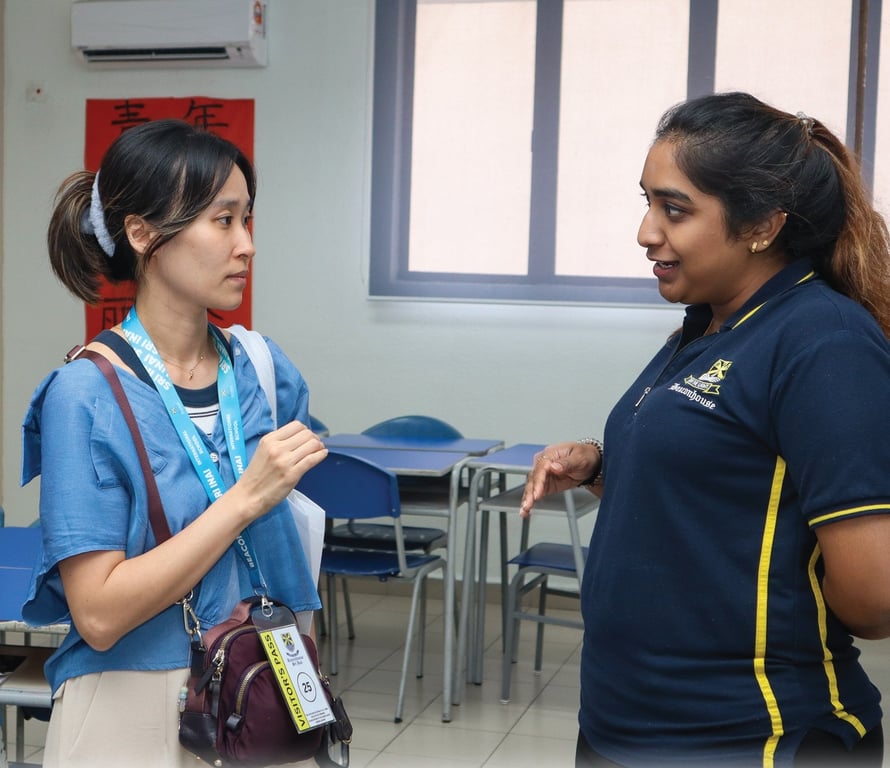 Parents engaging with teachers during our July Open Day.