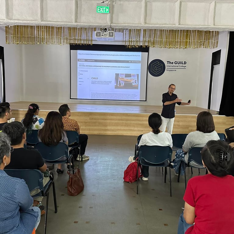 Parents attend Professor Lasse Lipponen’s session on Inclusive Education from a Finnish Perspective