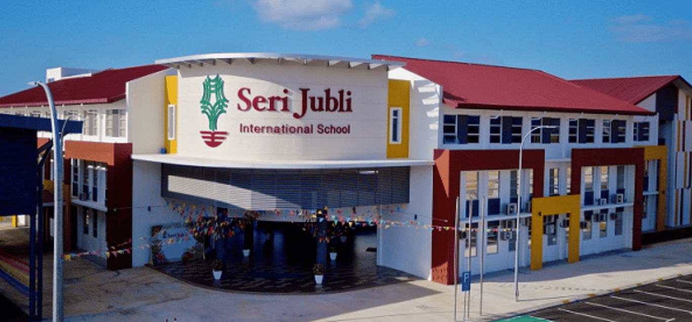 Front view of the school campus.