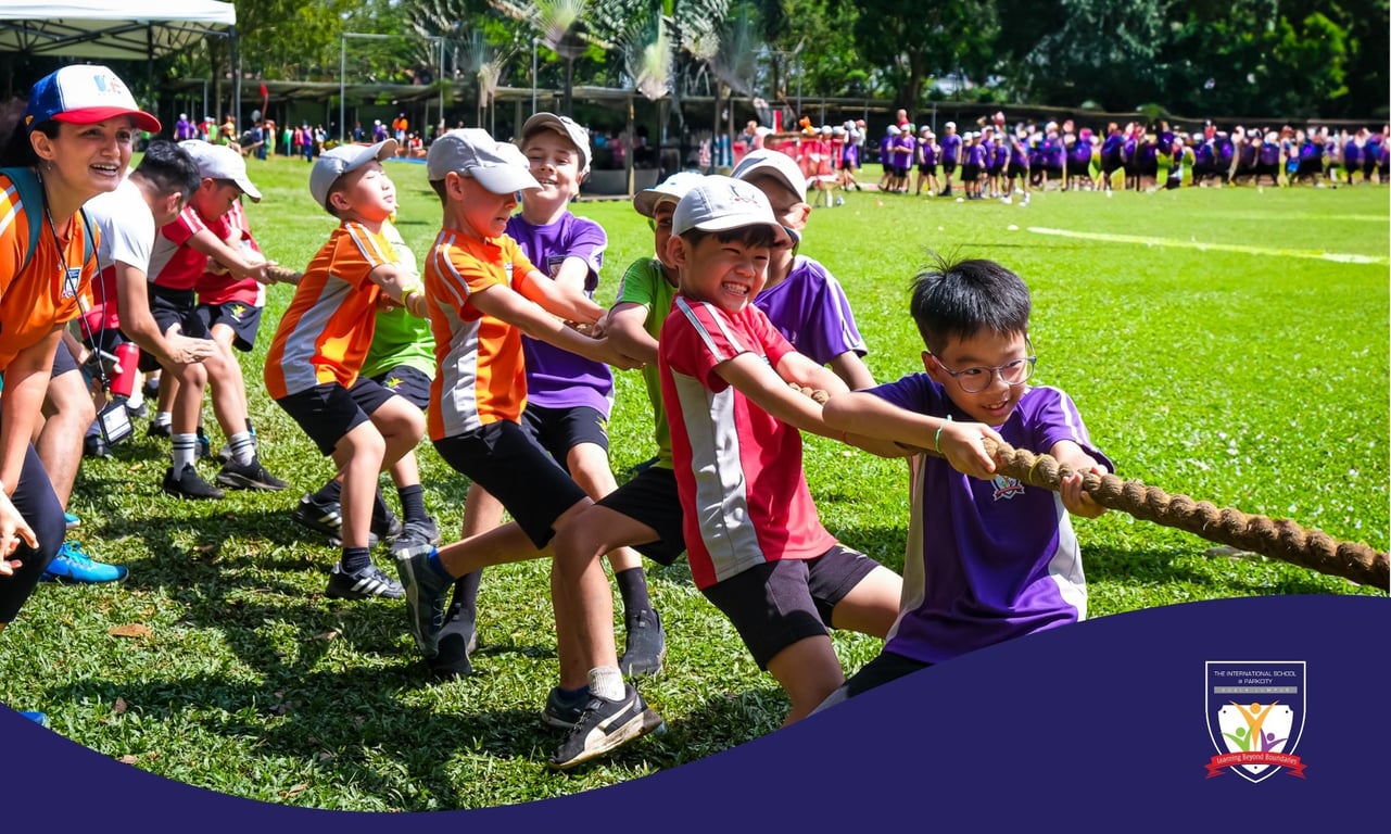 Students compete at the Upper Primary Sports Day.