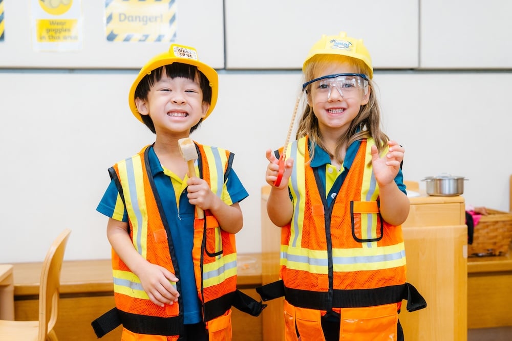 Early Years students enjoying AIS's Celebration of Learning event