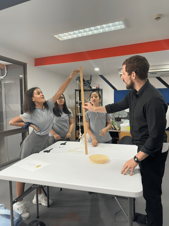 Hands-on STEM challenges inspire problem-solving and teamwork among students.
