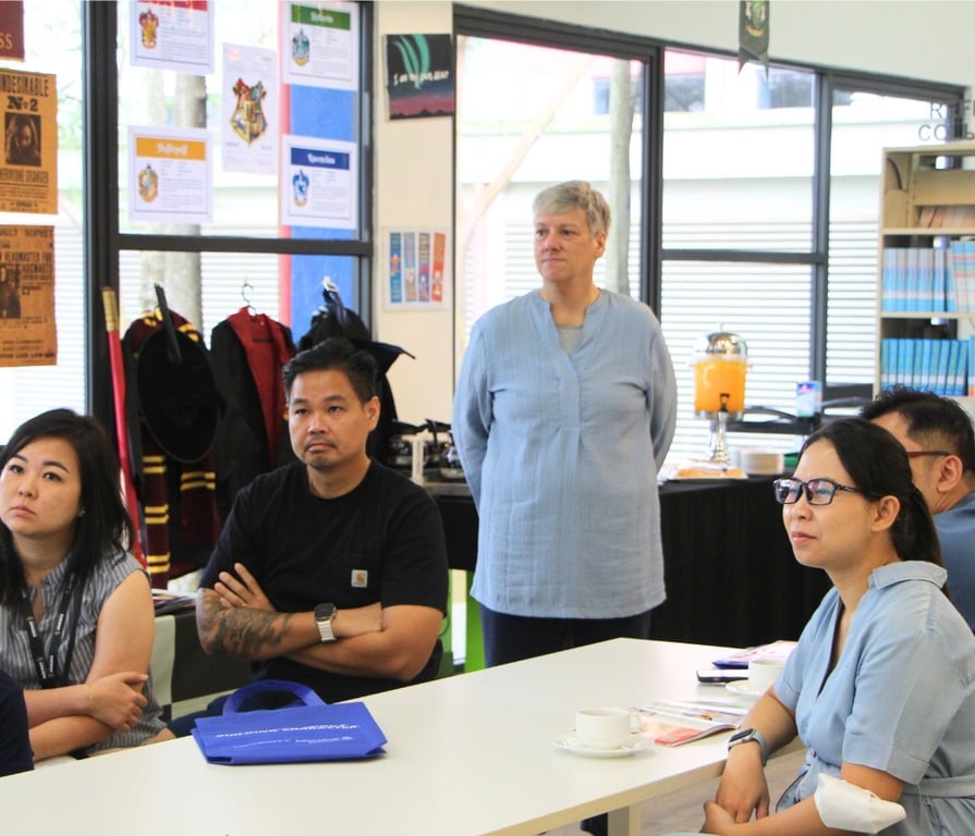 A snippet from one of the parent info sessions.