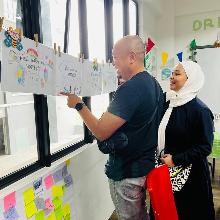 Kindergarten visitation by parents during the Parent Teacher Meet Session