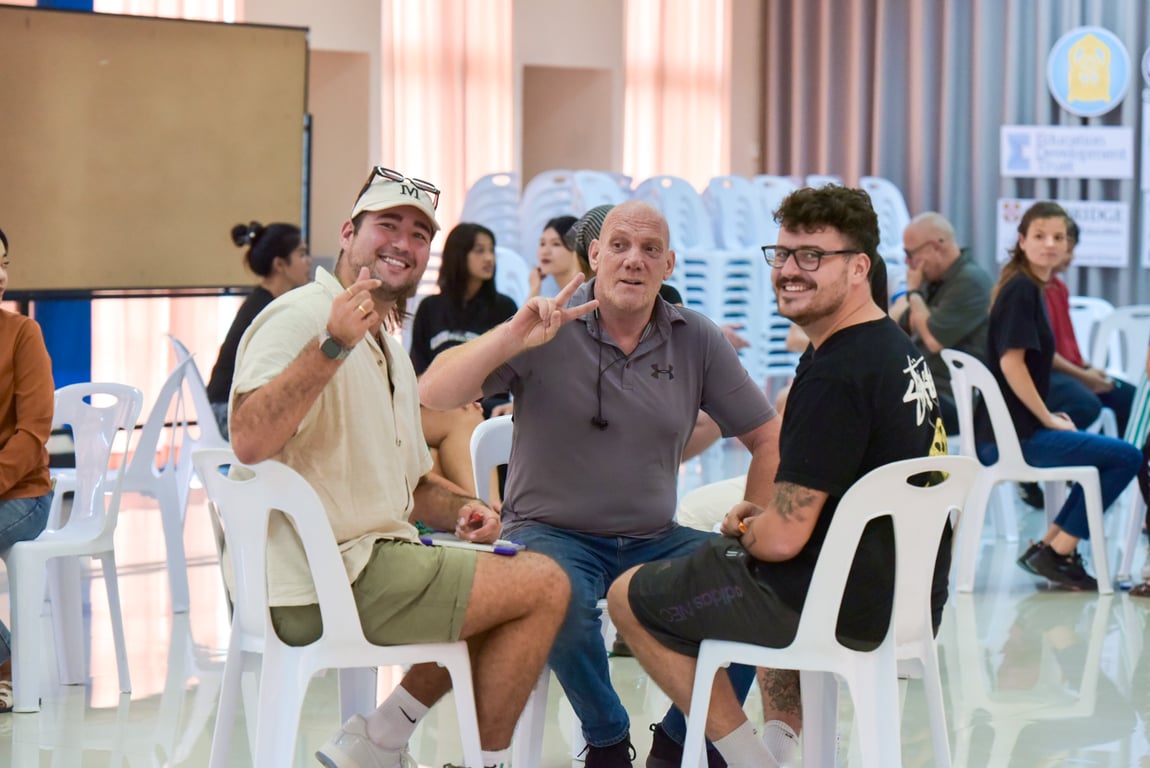 Teachers taking part in a welcome day event.