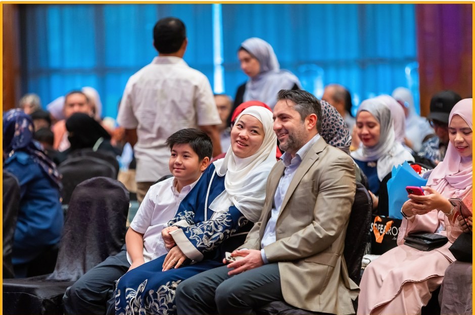 Families at the Year 11 graduation ceremony.