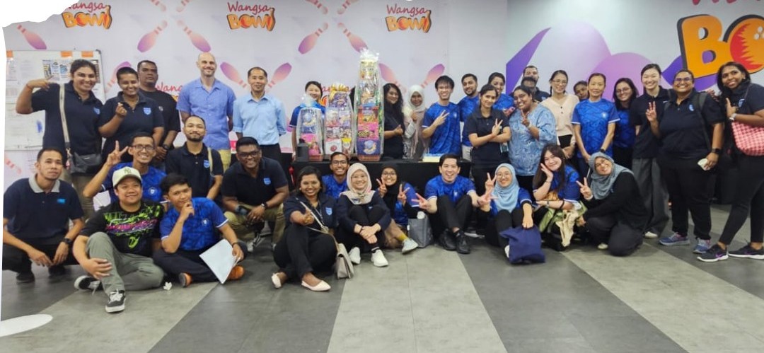 Students and faculty take to the bowling lanes to celebrate Teacher's day.