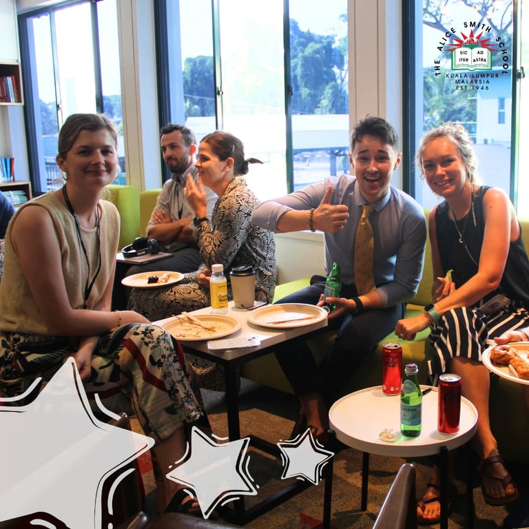 Members of the PTA during the Staff Appreciation Day event they hosted.