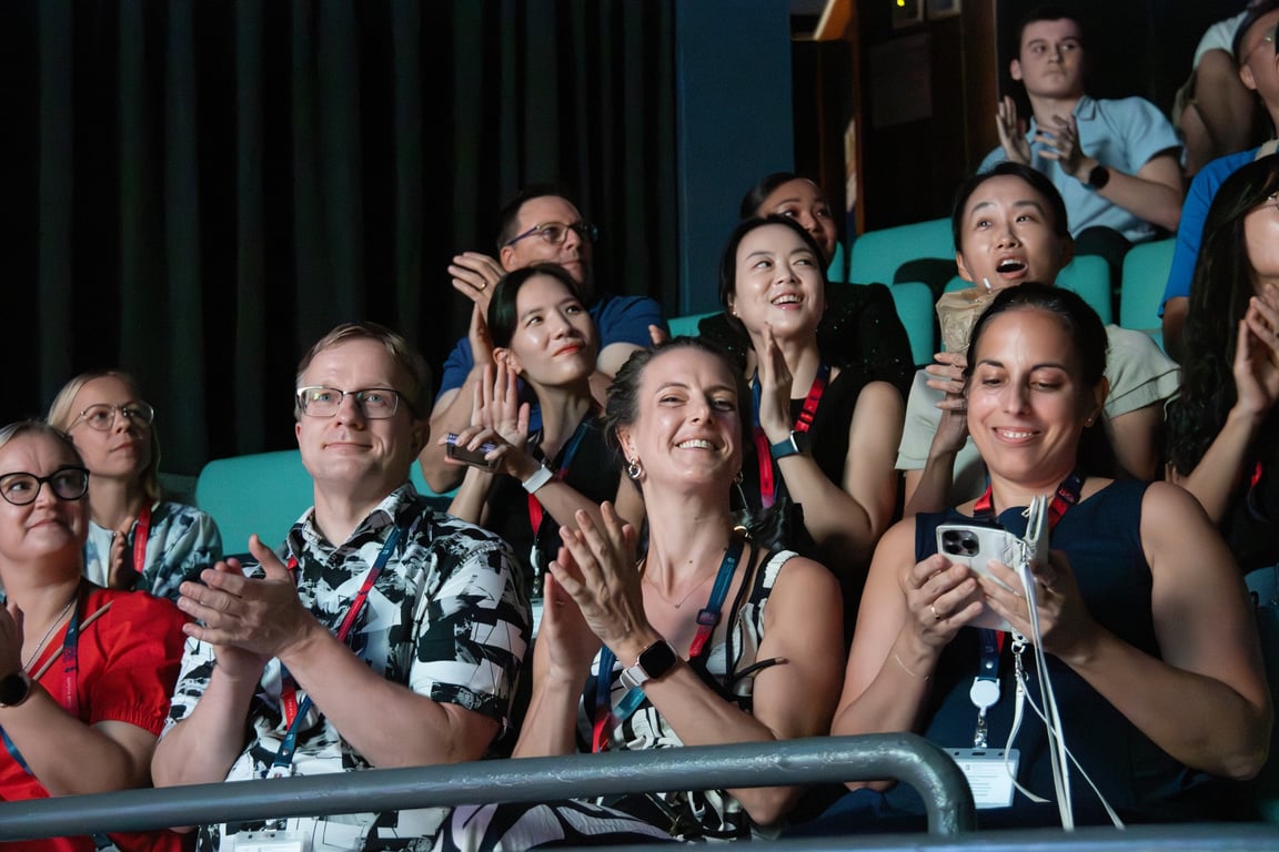 Parents applauding during the 2025 Primary Sports Awards ceremony.