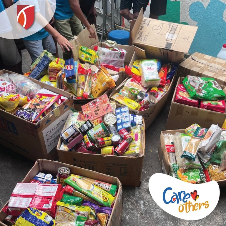 Year 3 and 5 students arranged donations for the TISKL Food Bank Drive, delivering them to  the Chin Women’s Organization Community School