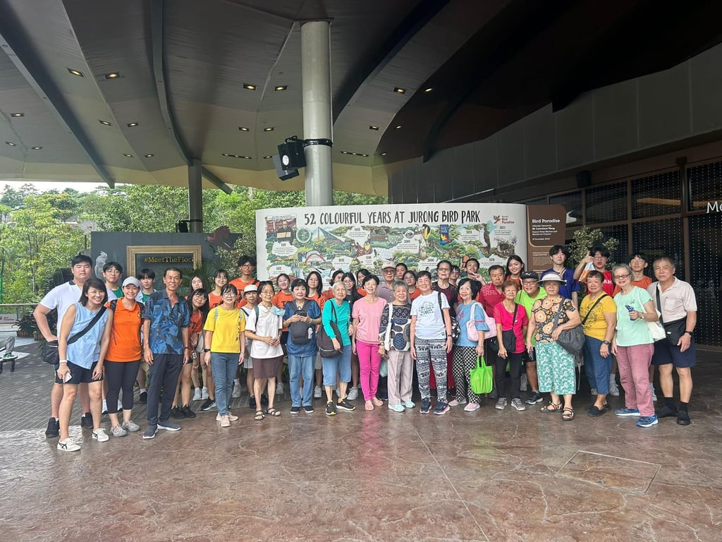  Students volunteered with the Methodist Welfare Services to improve the lives of the elderly at their care centre, including a visit with the elderly folks to the Mandai Bird Paradise.